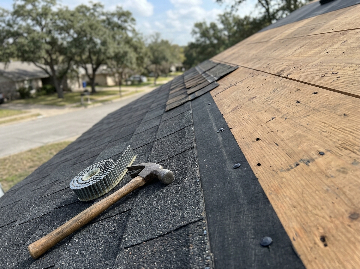 Illustrative roof replacement photograph