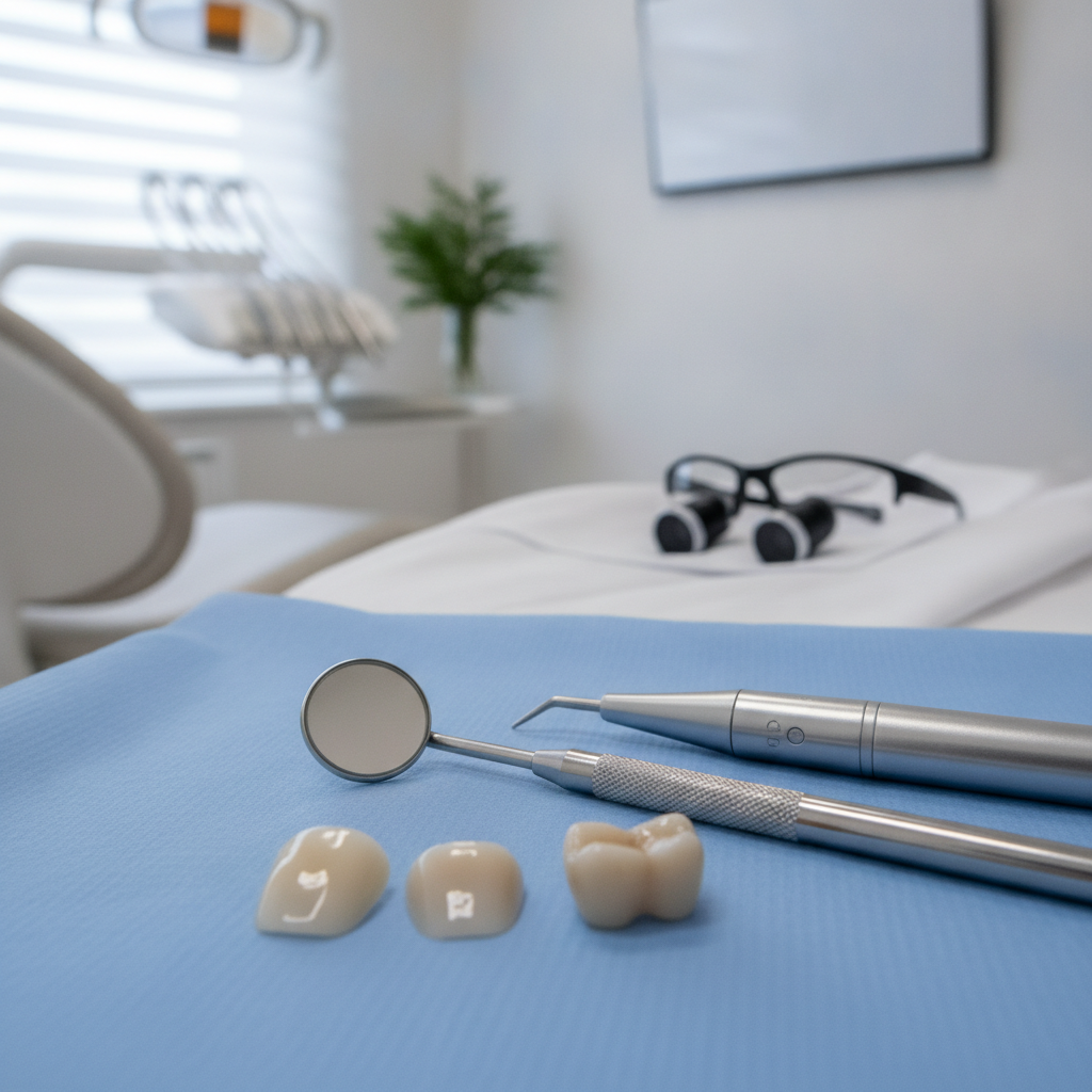 A professional dentist in Austin TX explaining a digital dental scan to a patient on a high-definition monitor in a modern, reassuring consultation room.