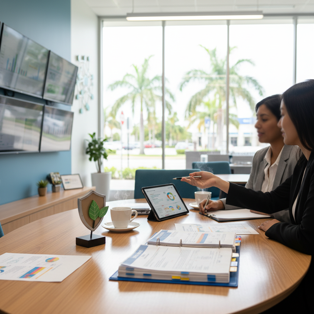 Comparion Insurance Agency Fort Lauderdale office exterior near Oaktree Plaza