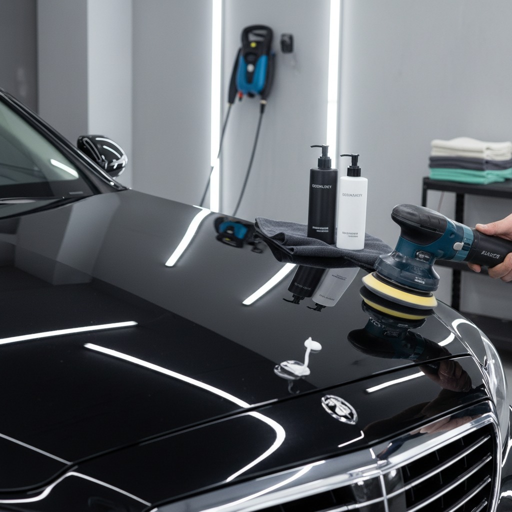 Detailed view of Car Detailing Services Orlando including interior and exterior cleaning