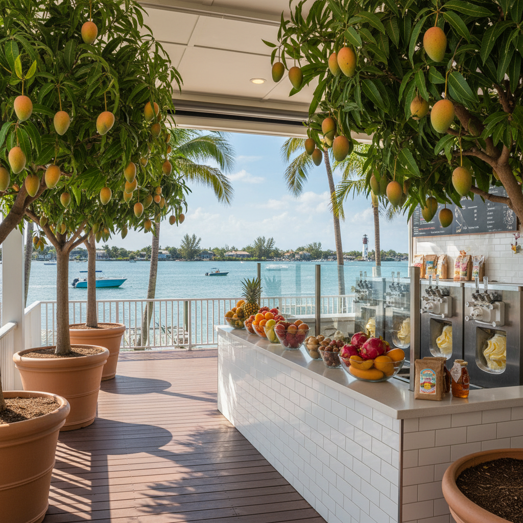 Delicious Mango Ritas Ice Cream served in Fort Myers