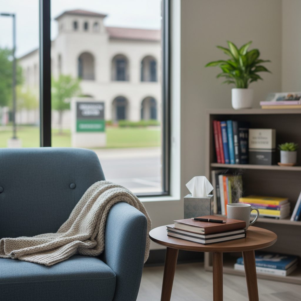 Consultation area just north of Health Center Boulevard