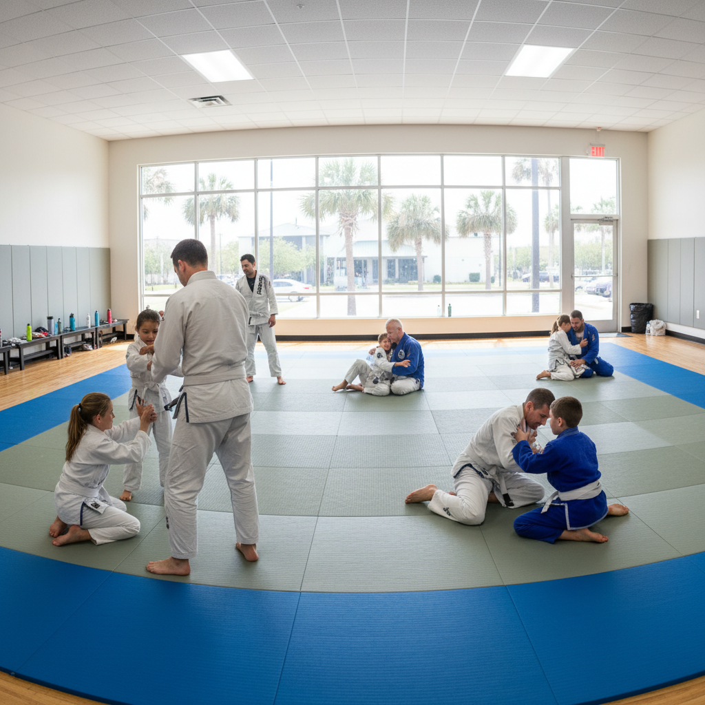 Students training at Miloki Flow Jiu Jitsu in Mount Pleasant