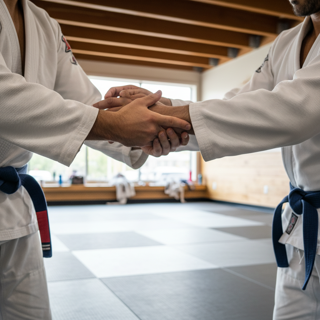 Instructor demonstrating technique at Miloki Flow Bjj class