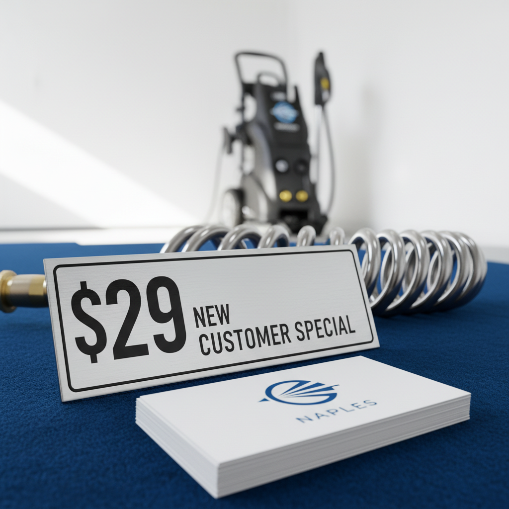 Best Paver Sealer Near Me applying sealant to a brick driveway in Naples FL