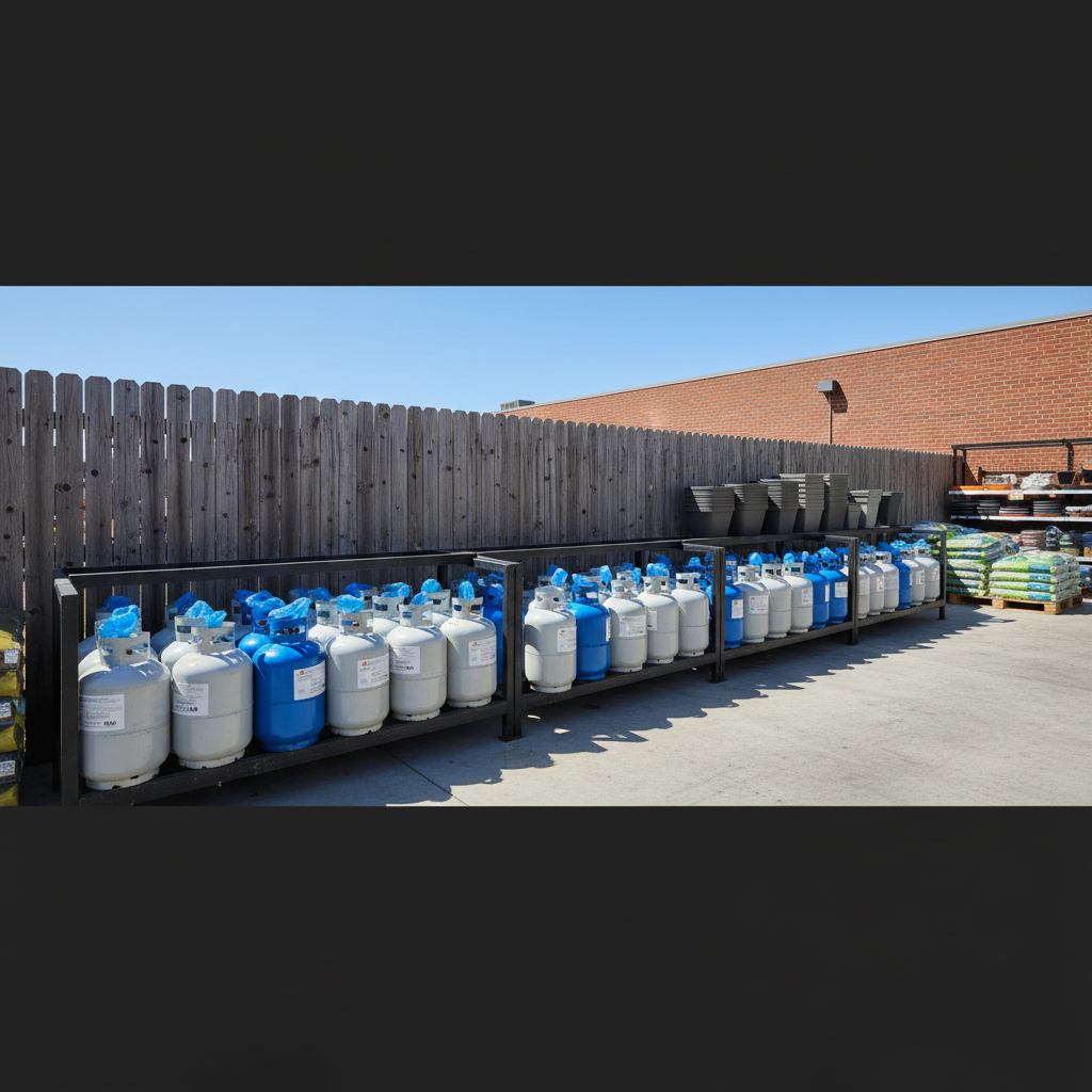 Propane Delivery Service Plant City truck delivering to local customer near Turkey Creek