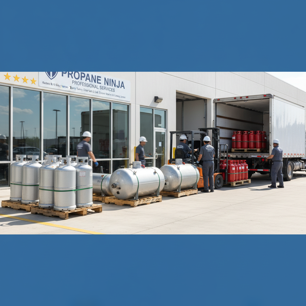 Restaurant patio heater propane setup in Plant City outdoor dining area