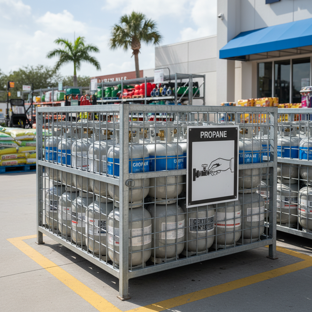 Propane Refill for Business Hollywood including forklift cylinders and food trucks