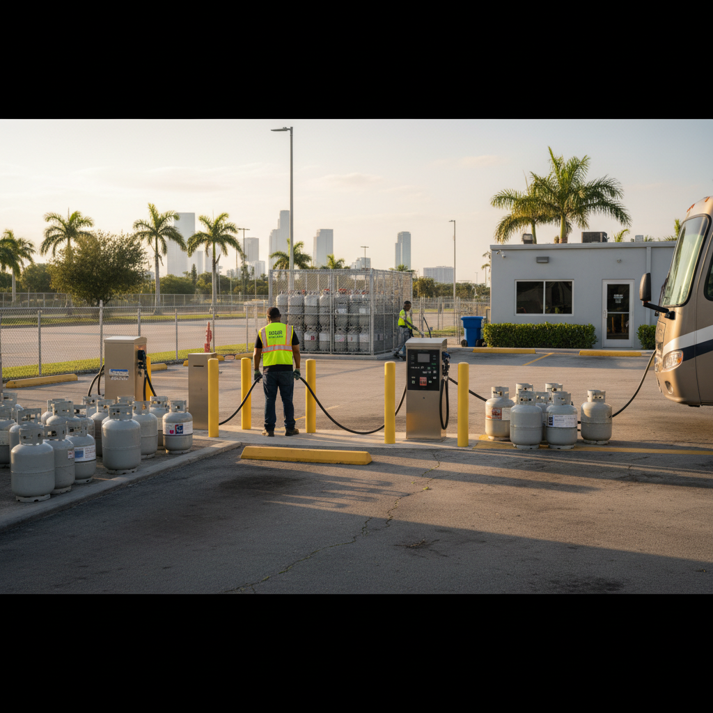 Propane Refill Near Me station storefront in Hollywood FL