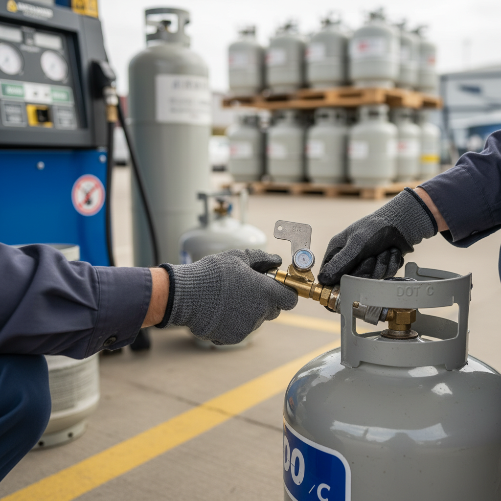 Selection of new and recertified tanks ready for those looking to Buy Propane Tank Hollywood FL