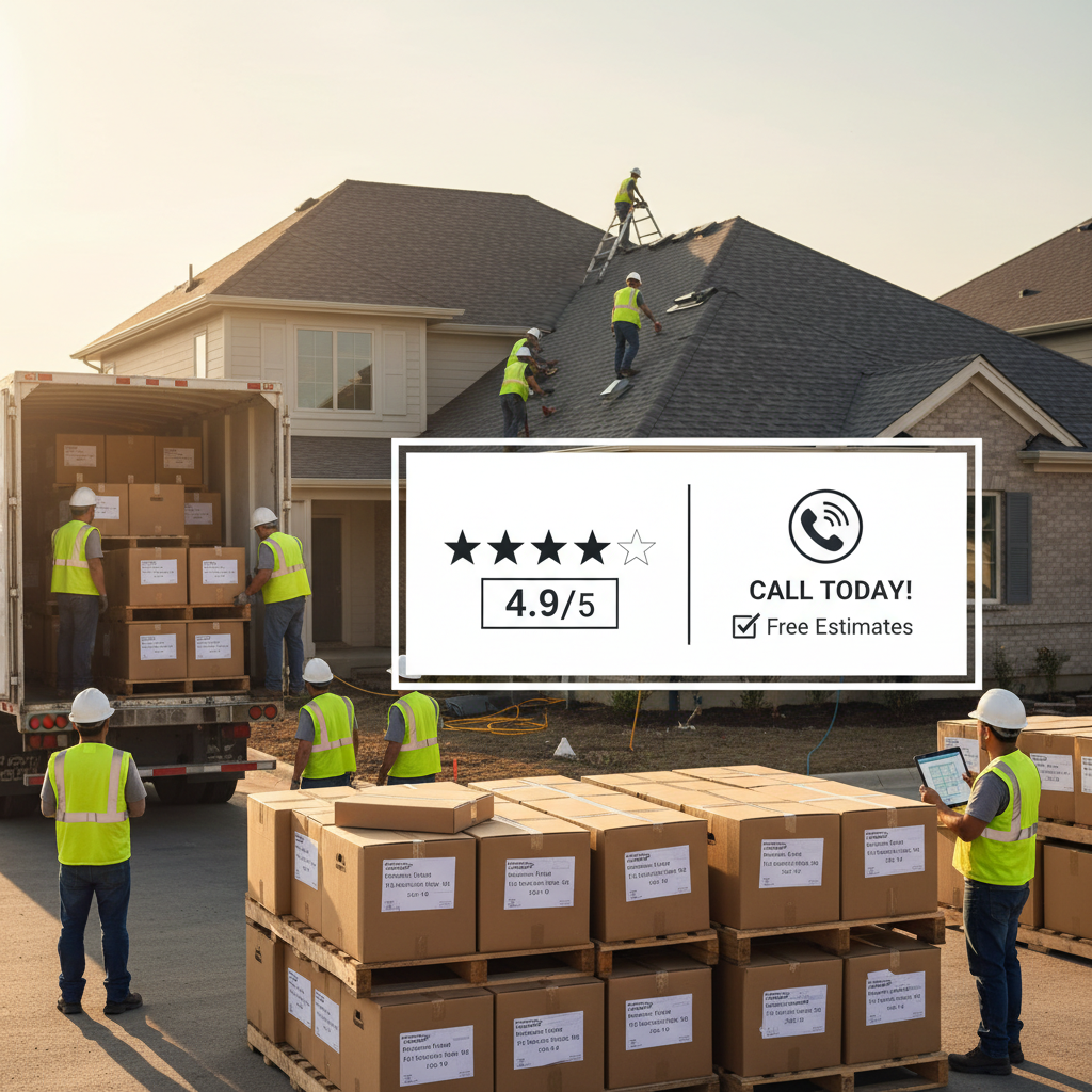 Professional roofing team reviewing plans for Marketing for Roofers Aventura