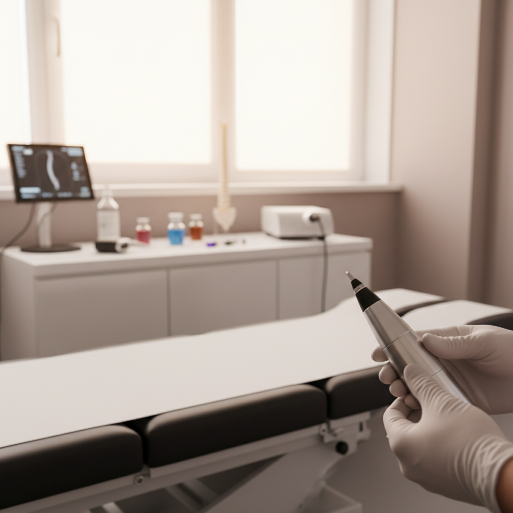 Dr Simpson Chiropractor performing an adjustment on a patient in Stuart