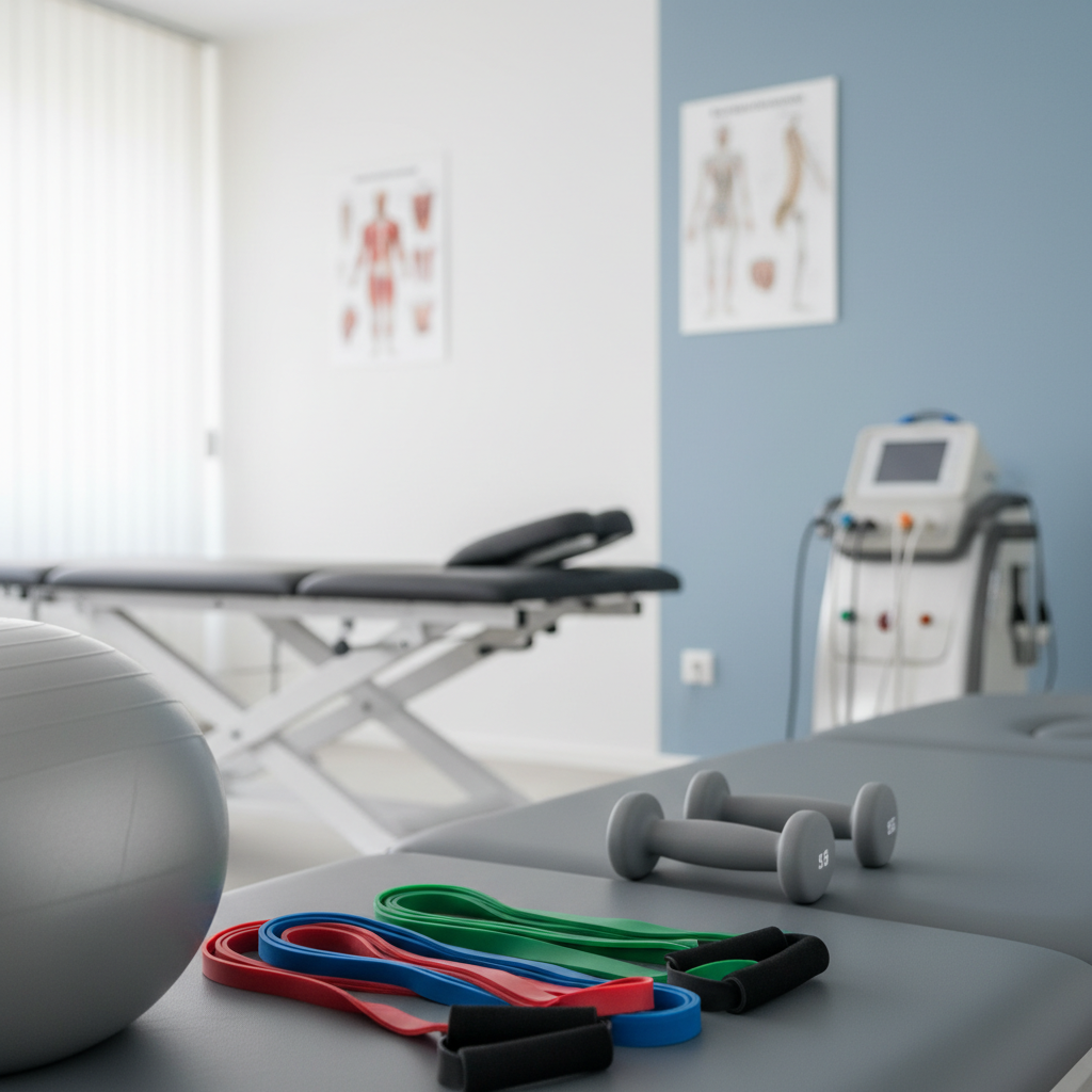 Doctor consulting with patient about auto injury rehabilitation in Stuart office
